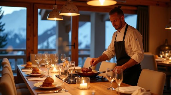Après-ski et table d'exception : le chef privé à Courchevel