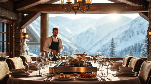 Dîners raffinés avec un chef privé après-ski à Courchevel