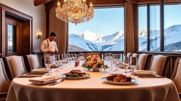 Dîners raffinés avec un chef privé après-ski à Courchevel